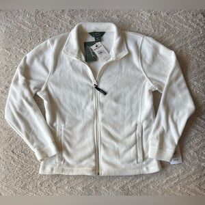 NWT Woolrich Winter White Andes Fleece Jacket M